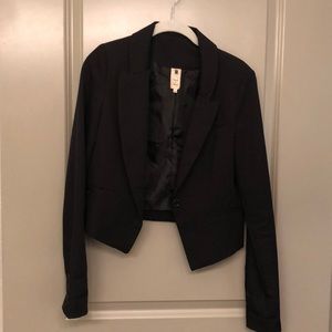 Cropped Black Blazer